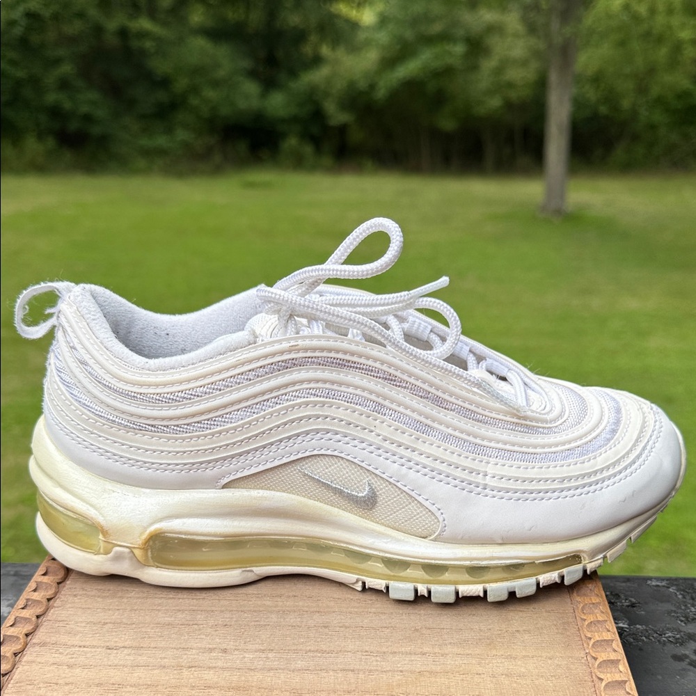 Nike Air Max 97 White Sneakers - Picture 5 of 8